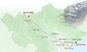 Hướng tuyến đường sắt Lào Cai - Quảng Ninh Hướng tuyến đường sắt Lào Cai - Quảng Ninh